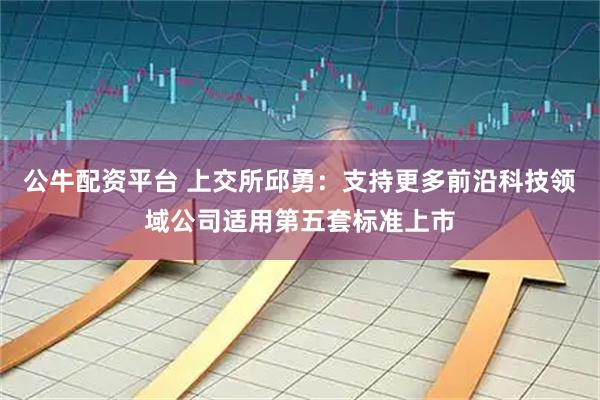 公牛配资平台 上交所邱勇：支持更多前沿科技领域公司适用第五套标准上市