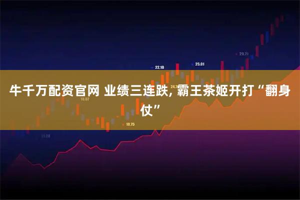 牛千万配资官网 业绩三连跌, 霸王茶姬开打“翻身仗”